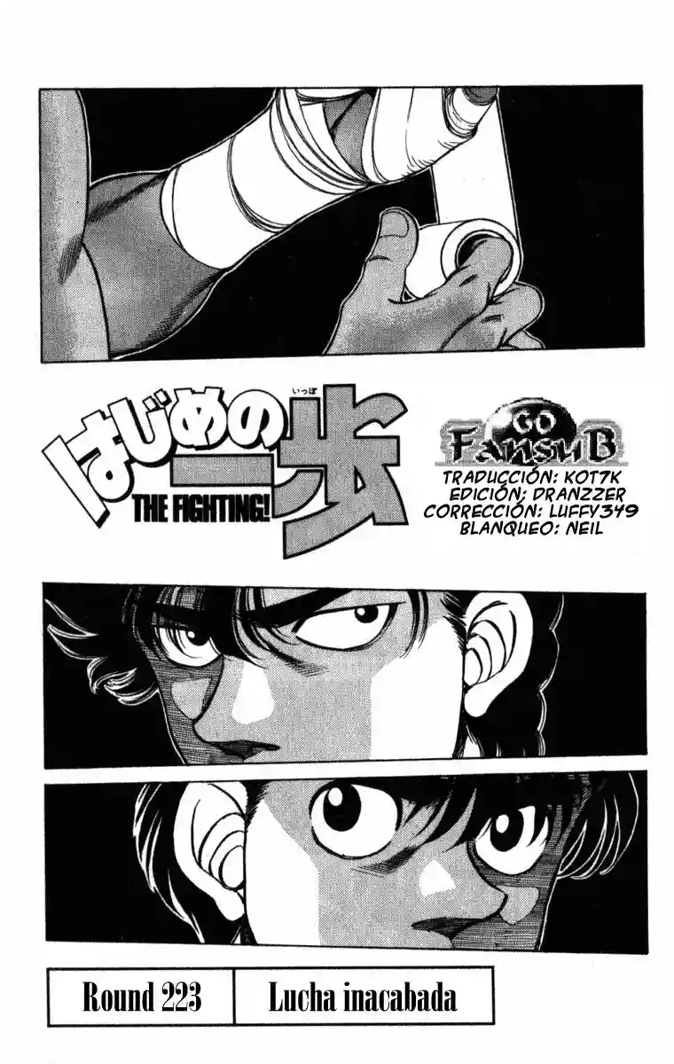 Hajime no Ippo Capítulo 223 - Page 1