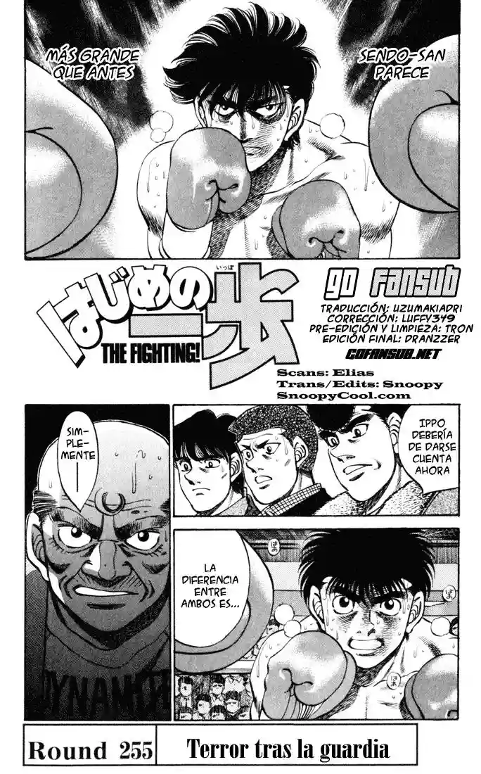 Hajime no Ippo Capítulo 255 - Page 1