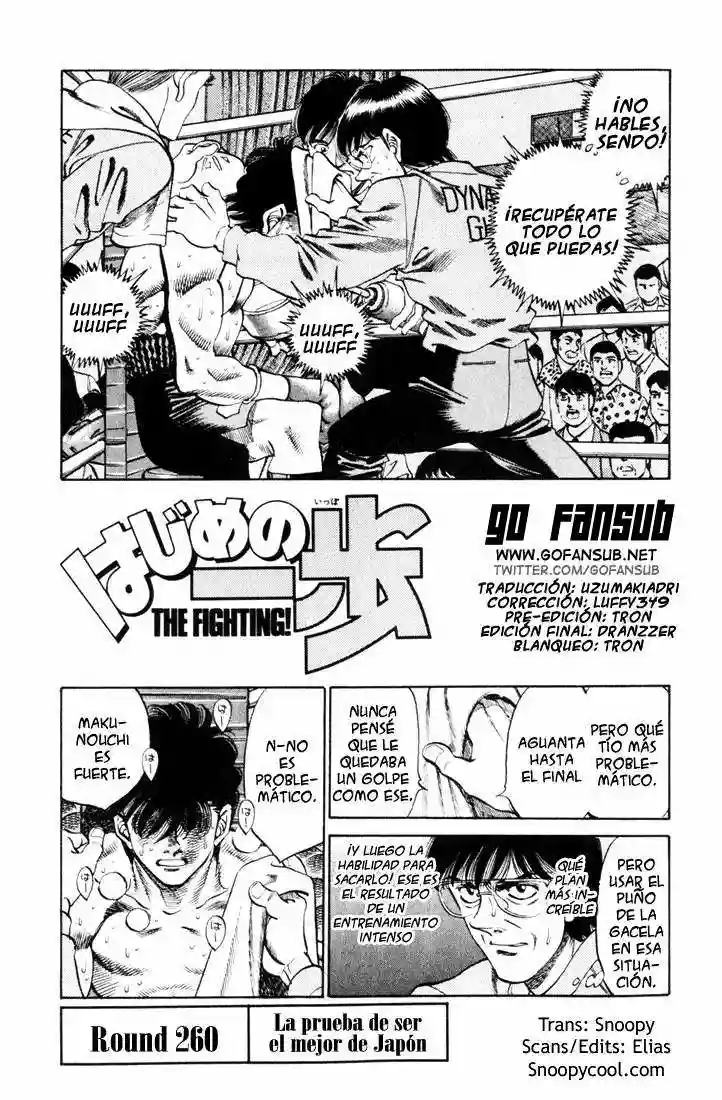 Hajime no Ippo Capítulo 260 - Page 1