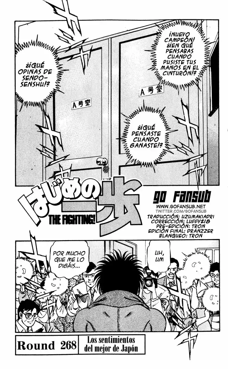 Hajime no Ippo Capítulo 268 - Page 1