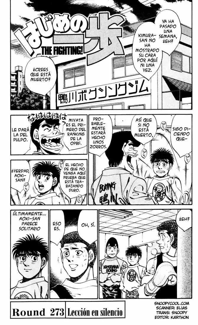 Hajime no Ippo Capítulo 273 - Page 1