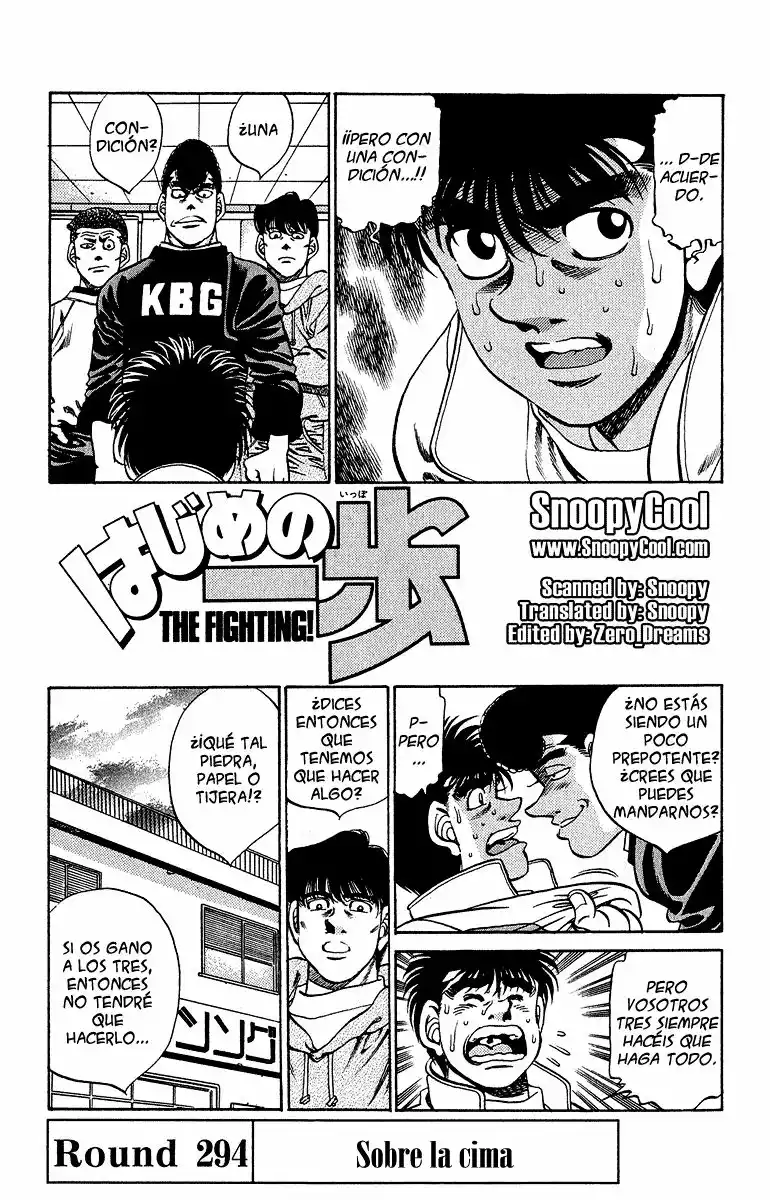 Hajime no Ippo Capítulo 294 - Page 1