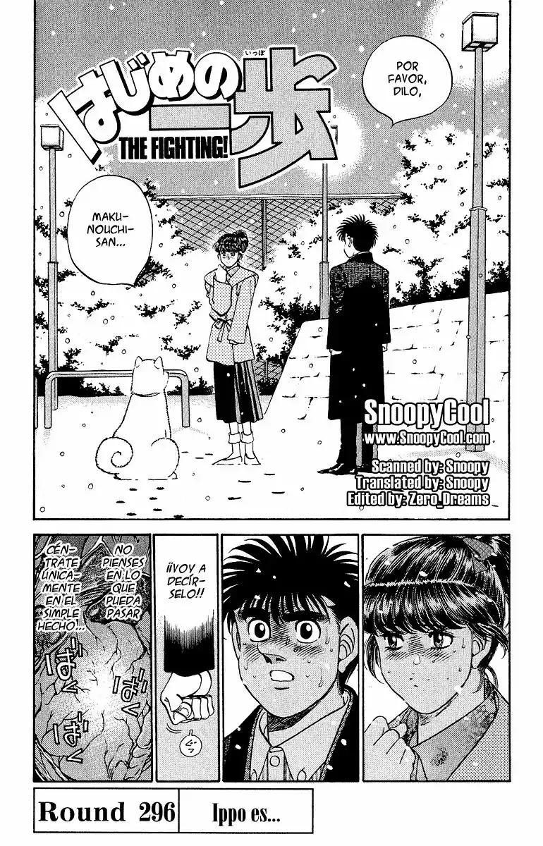 Hajime no Ippo Capítulo 296 - Page 1