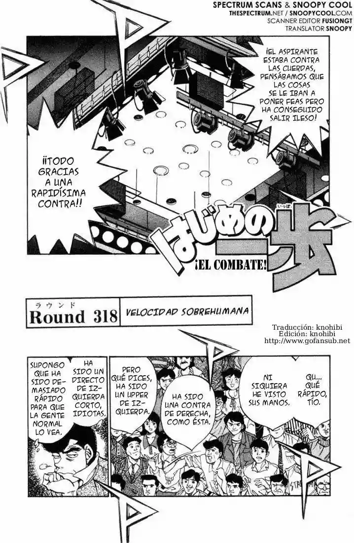 Hajime no Ippo Capítulo 318 - Page 1