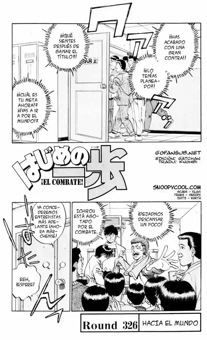 Hajime no Ippo Capítulo 326 - Page 1