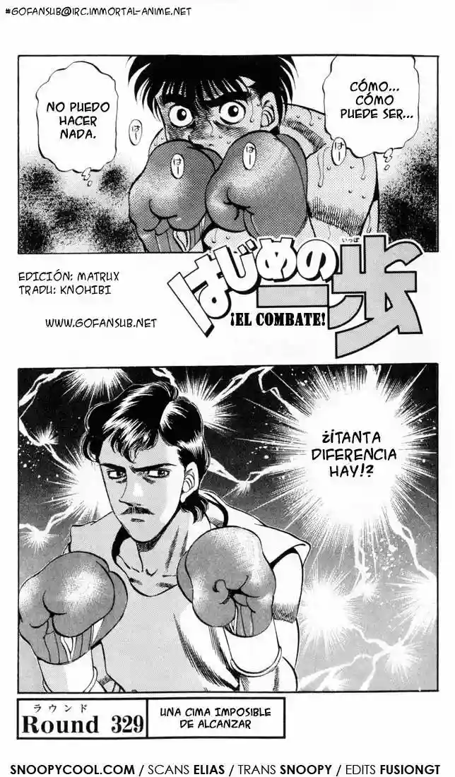 Hajime no Ippo Capítulo 329 - Page 1