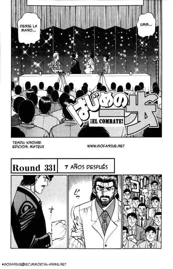 Hajime no Ippo Capítulo 331 - Page 1