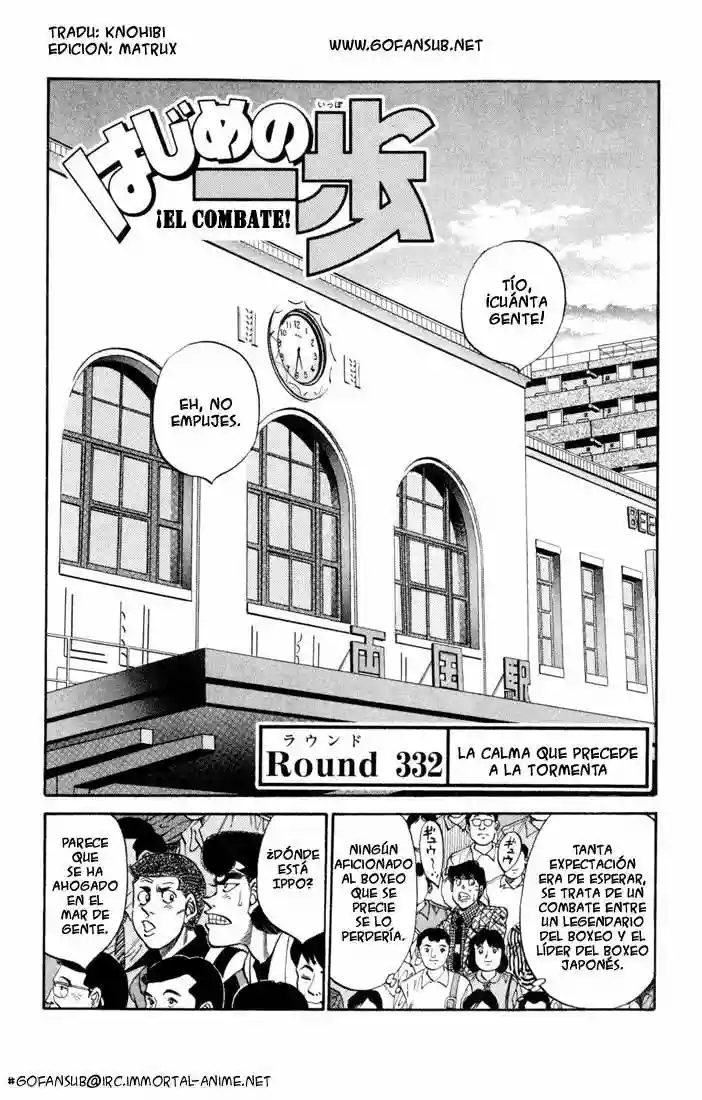Hajime no Ippo Capítulo 332 - Page 1