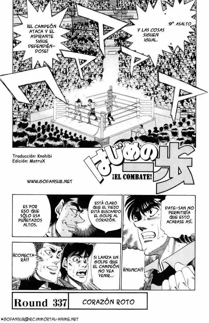 Hajime no Ippo Capítulo 337 - Page 1