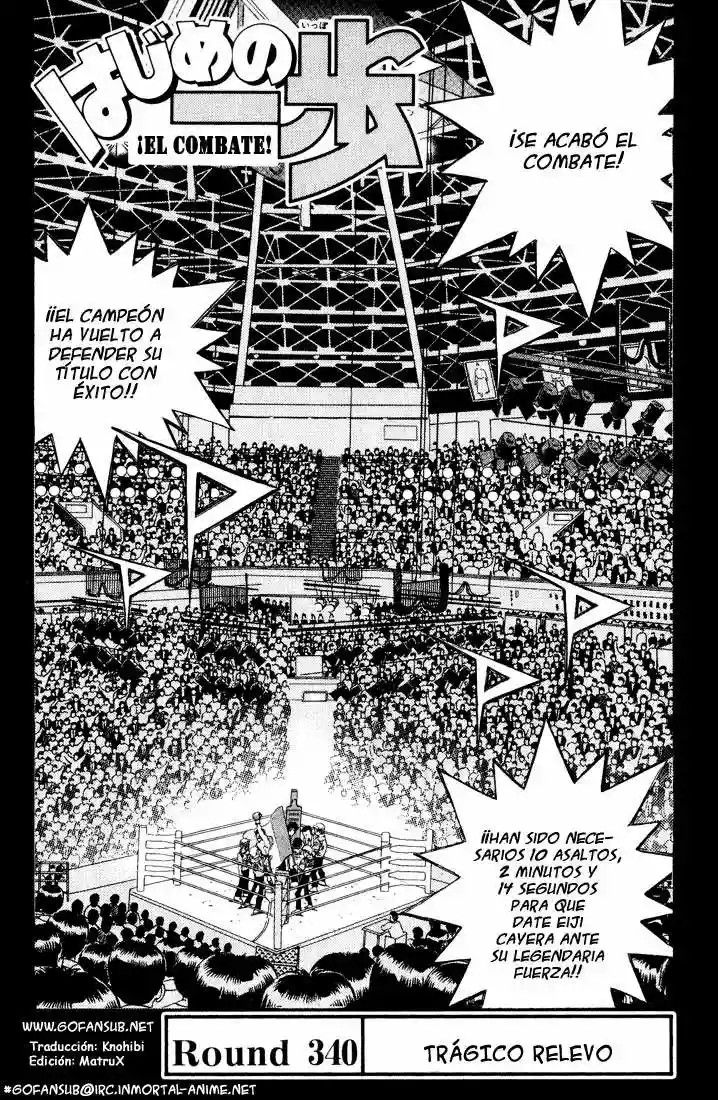 Hajime no Ippo Capítulo 340 - Page 1