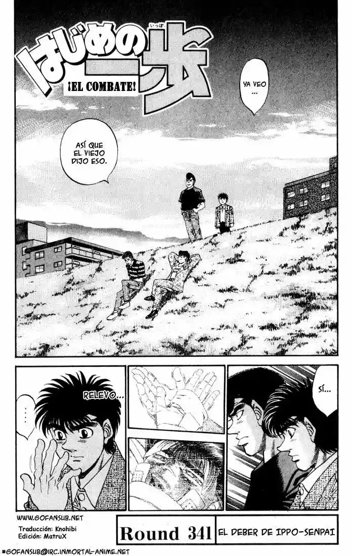 Hajime no Ippo Capítulo 341 - Page 1