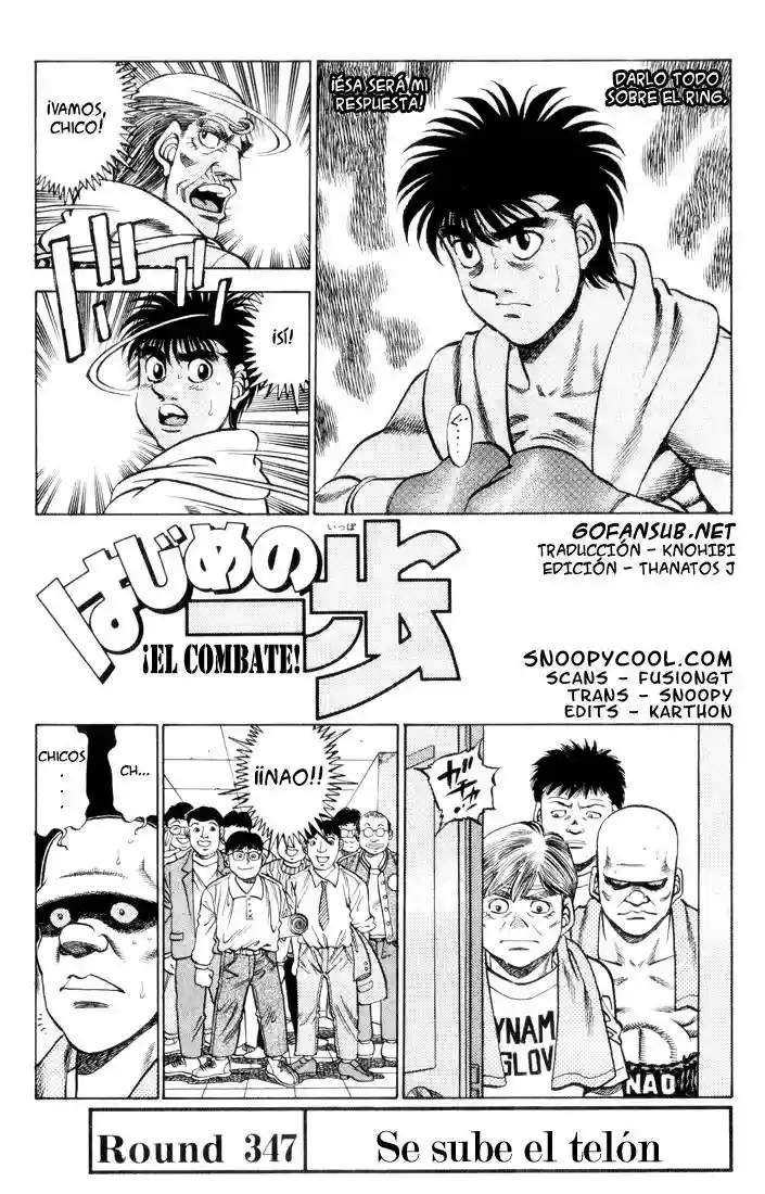 Hajime no Ippo Capítulo 347 - Page 1