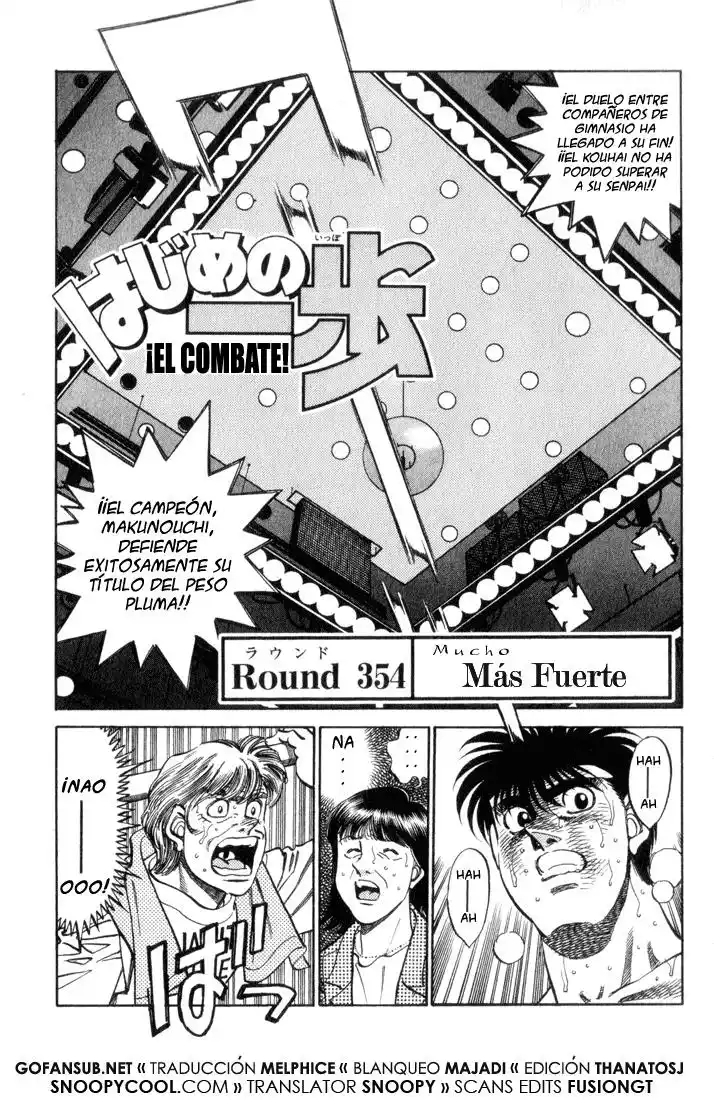 Hajime no Ippo Capítulo 354 - Page 1