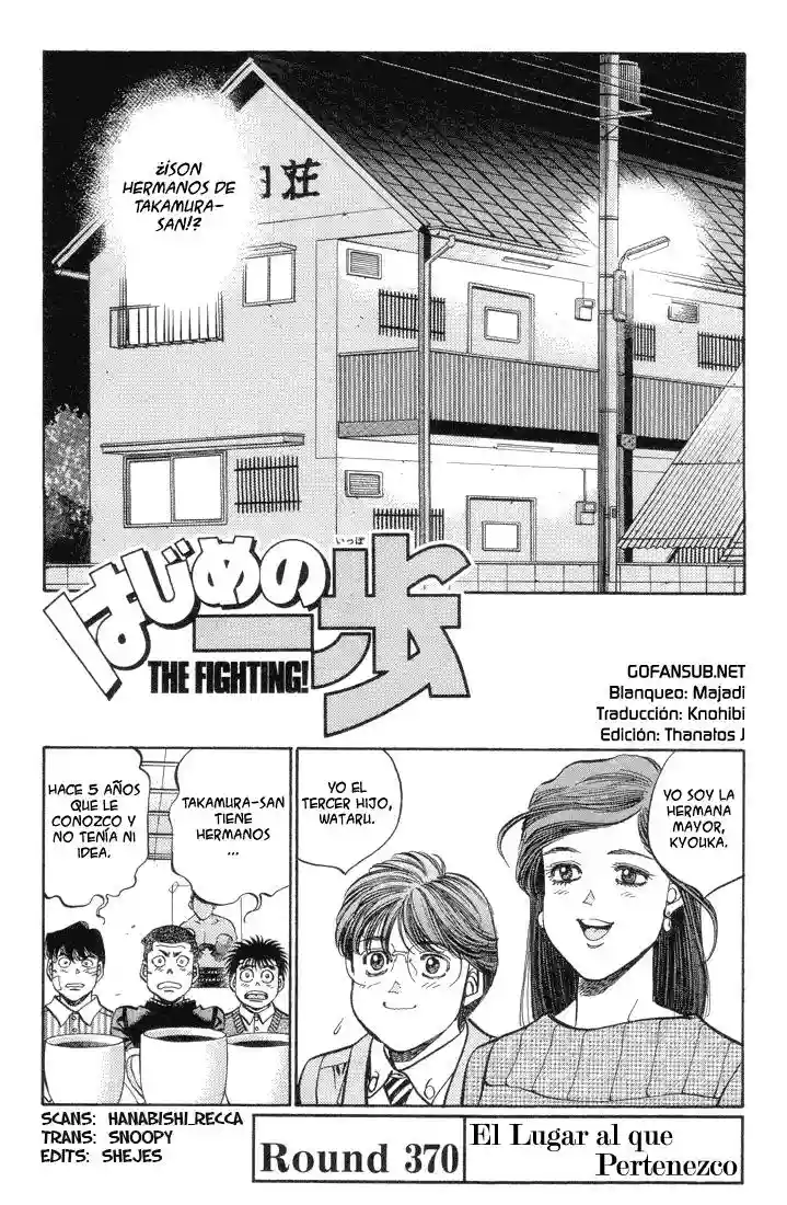 Hajime no Ippo Capítulo 370 - Page 1