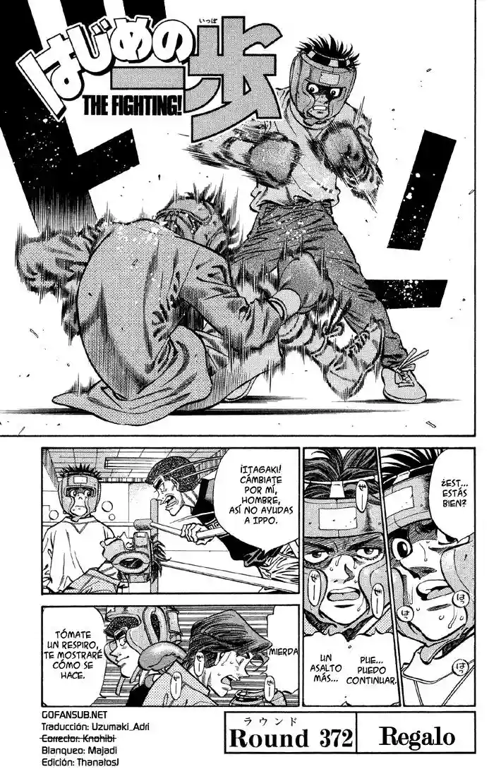 Hajime no Ippo Capítulo 372 - Page 1