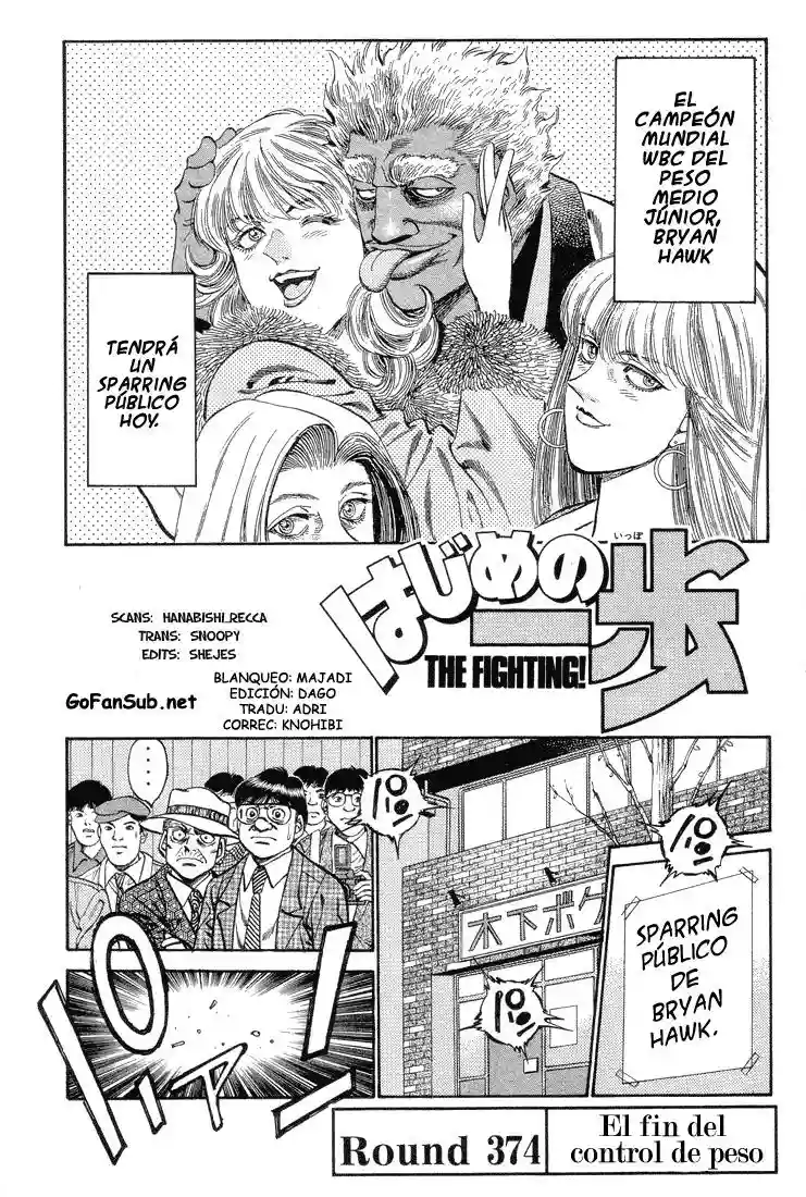 Hajime no Ippo Capítulo 374 - Page 1