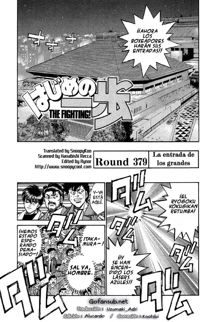 Hajime no Ippo Capítulo 379 - Page 1