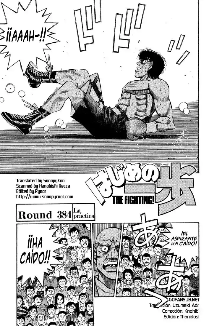 Hajime no Ippo Capítulo 384 - Page 1