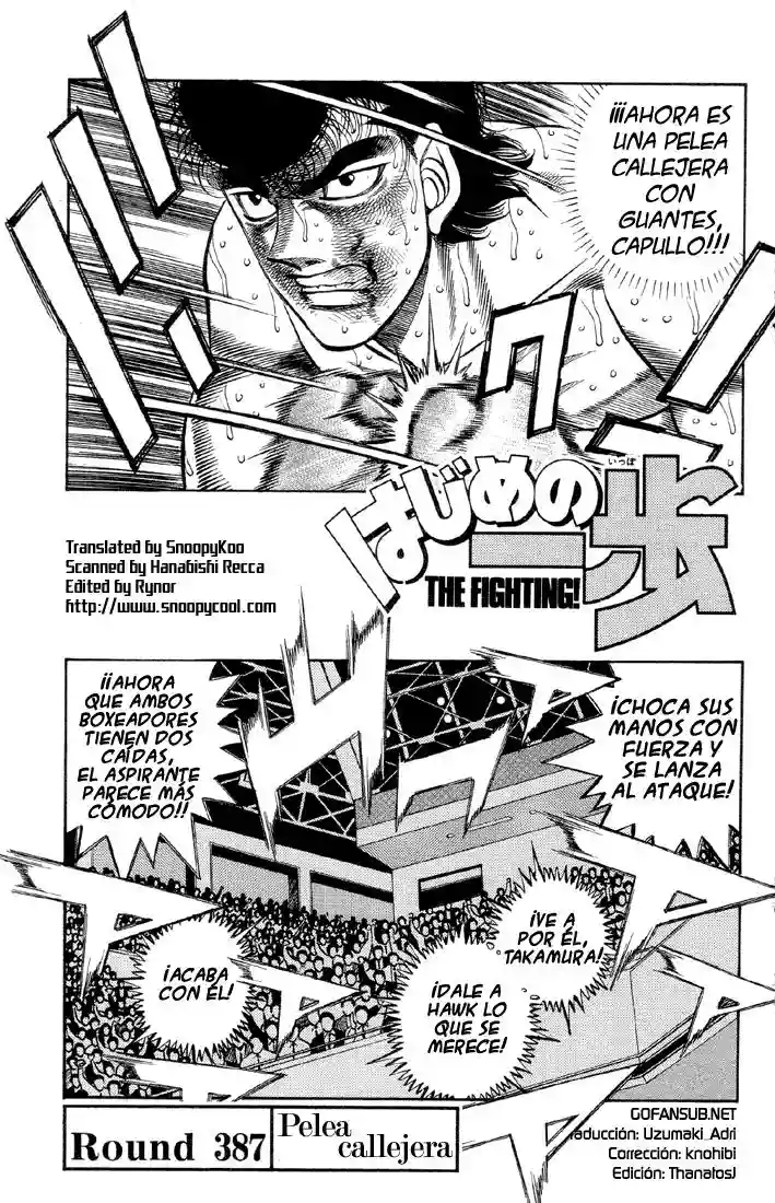 Hajime no Ippo Capítulo 387 - Page 1
