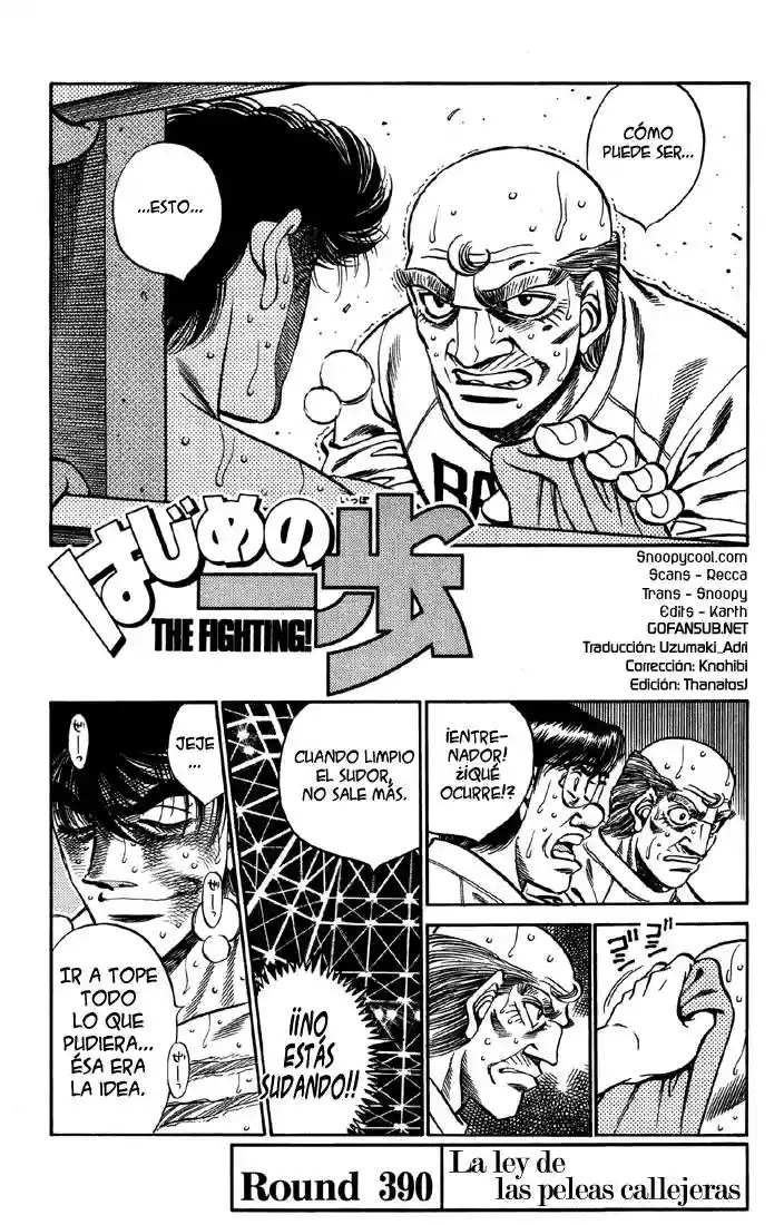 Hajime no Ippo Capítulo 390 - Page 1