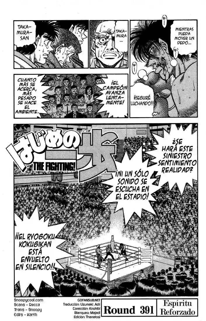 Hajime no Ippo Capítulo 391 - Page 1