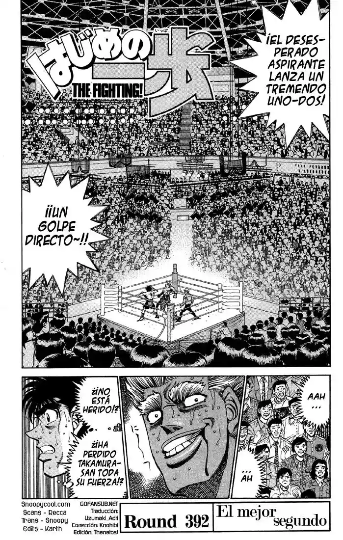 Hajime no Ippo Capítulo 392 - Page 1