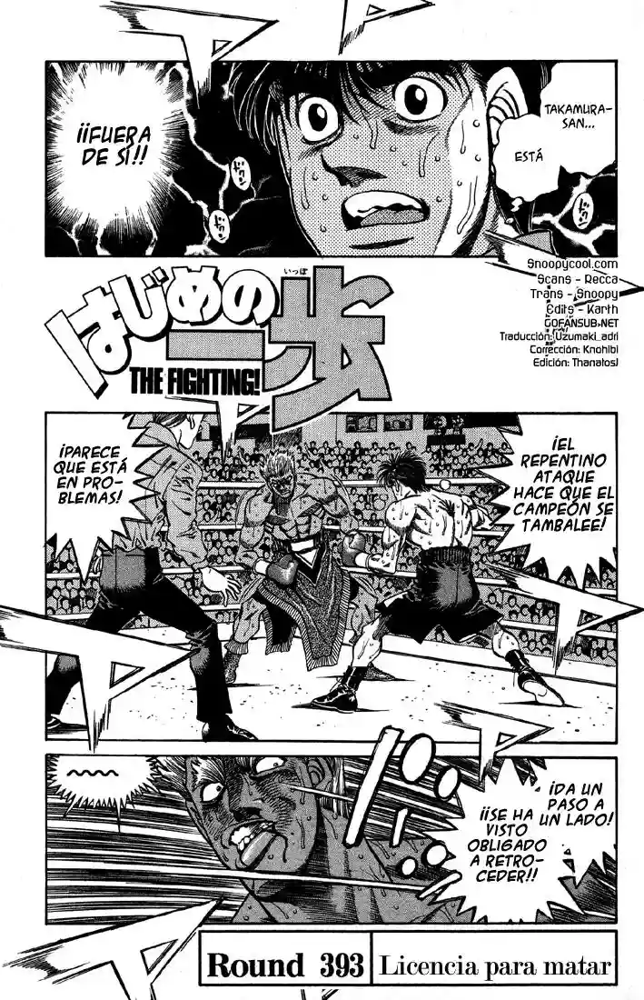 Hajime no Ippo Capítulo 393 - Page 1