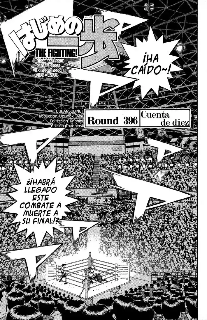 Hajime no Ippo Capítulo 396 - Page 1