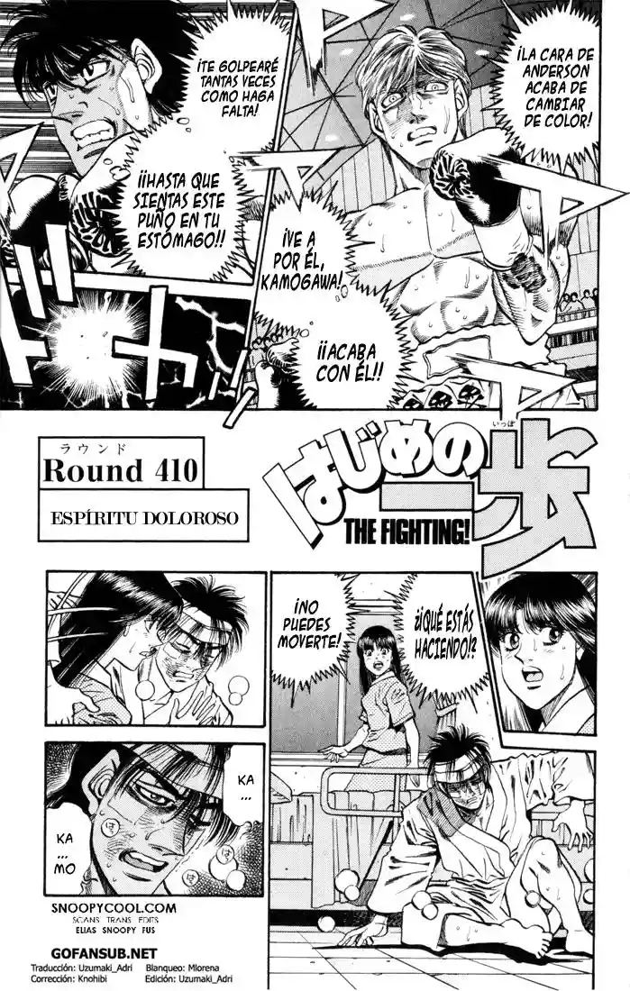 Hajime no Ippo Capítulo 410 - Page 1