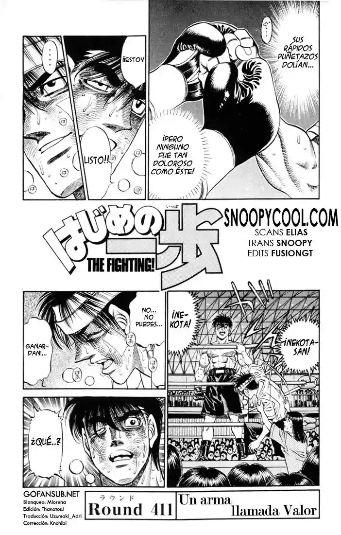 Hajime no Ippo Capítulo 411 - Page 1