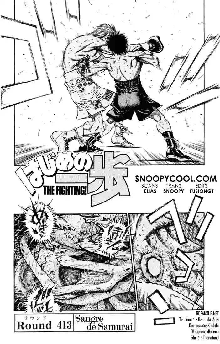 Hajime no Ippo Capítulo 413 - Page 1