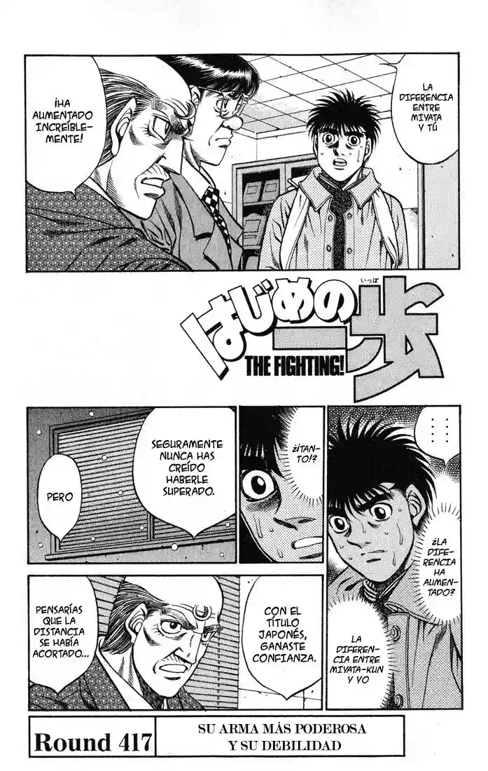 Hajime no Ippo Capítulo 417 - Page 1