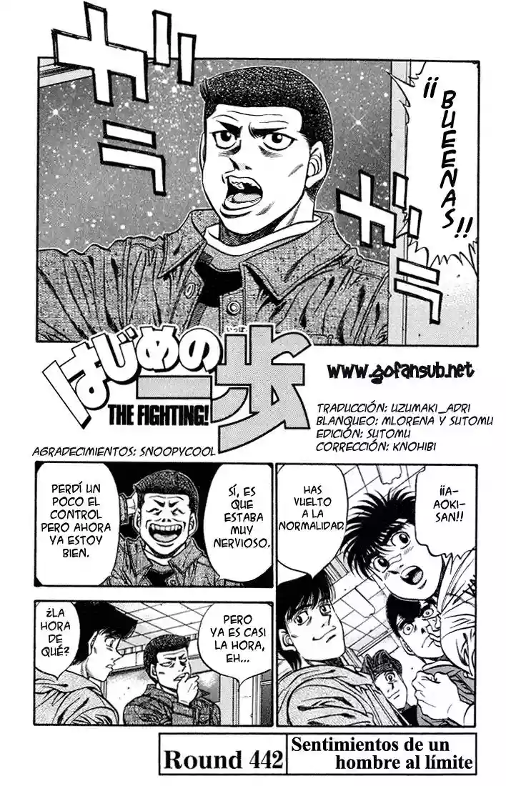 Hajime no Ippo Capítulo 442 - Page 1
