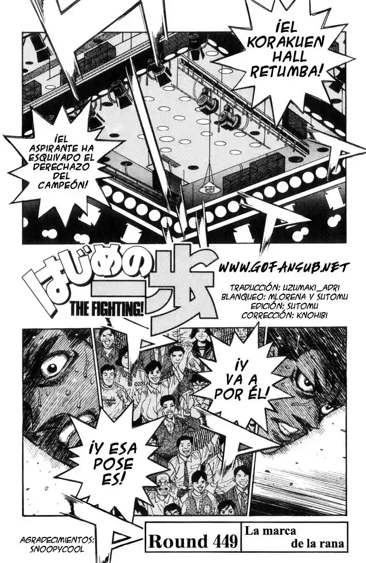 Hajime no Ippo Capítulo 449 - Page 1