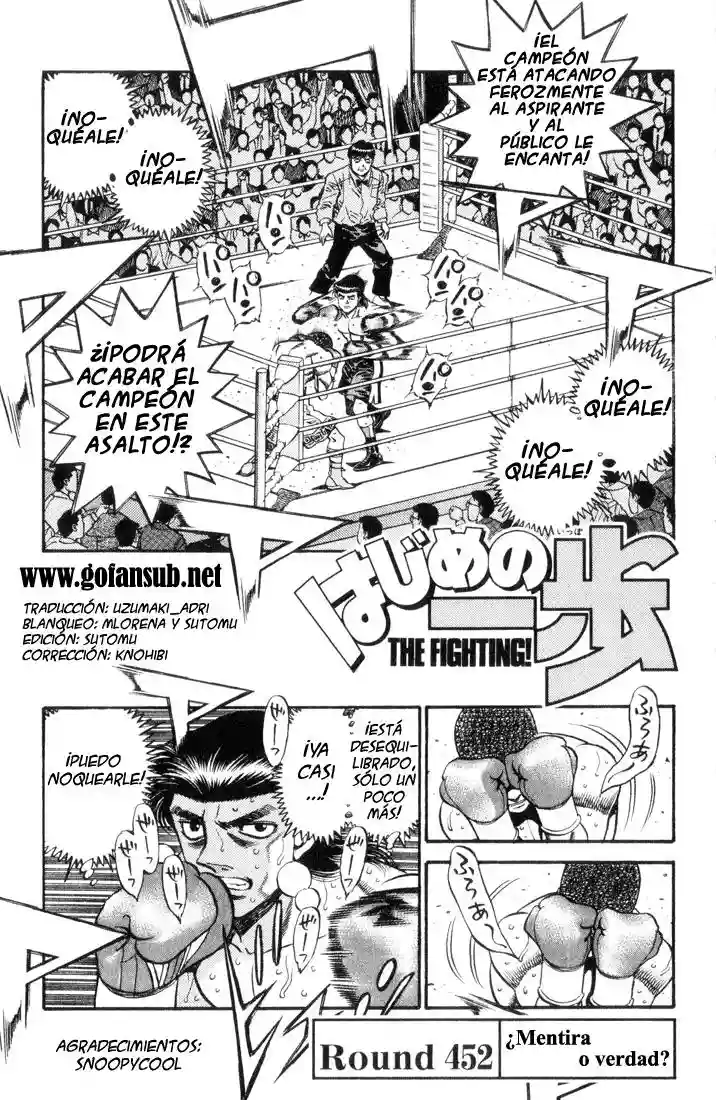 Hajime no Ippo Capítulo 452 - Page 1