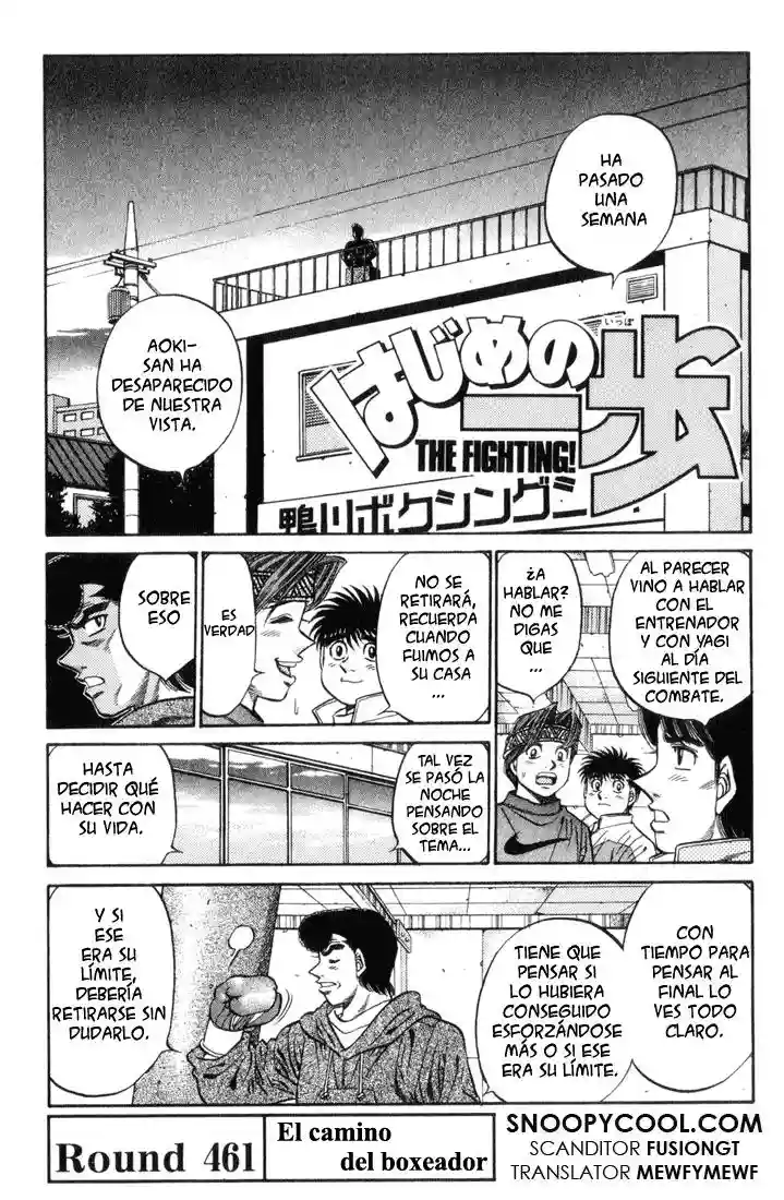Hajime no Ippo Capítulo 461 - Page 1