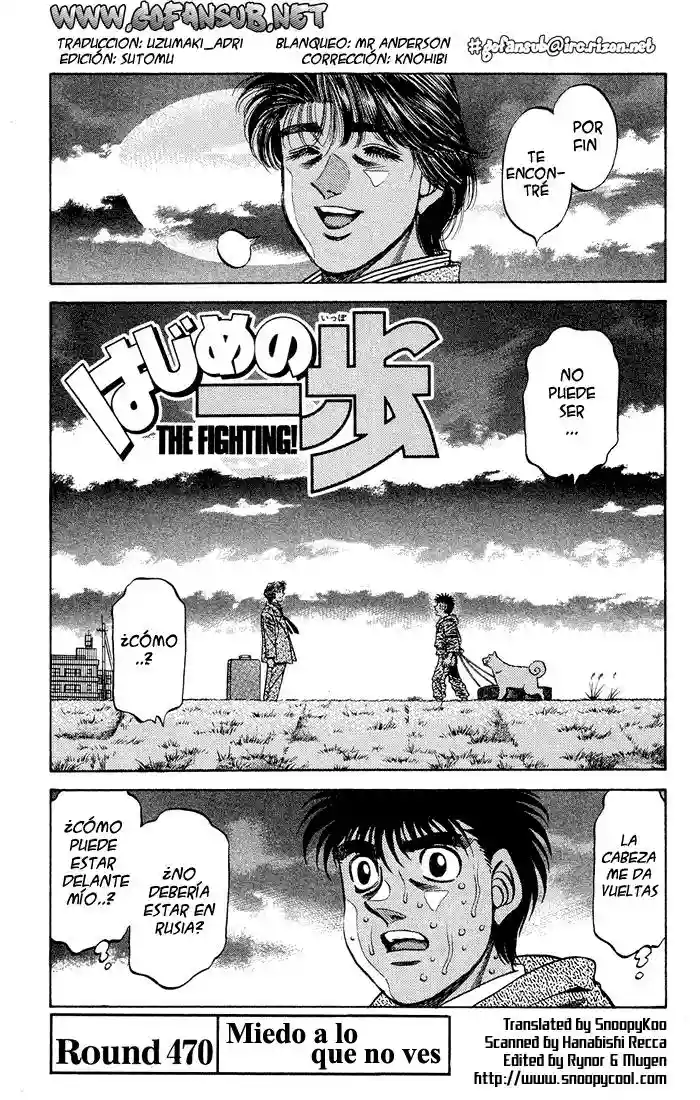 Hajime no Ippo Capítulo 470 - Page 1