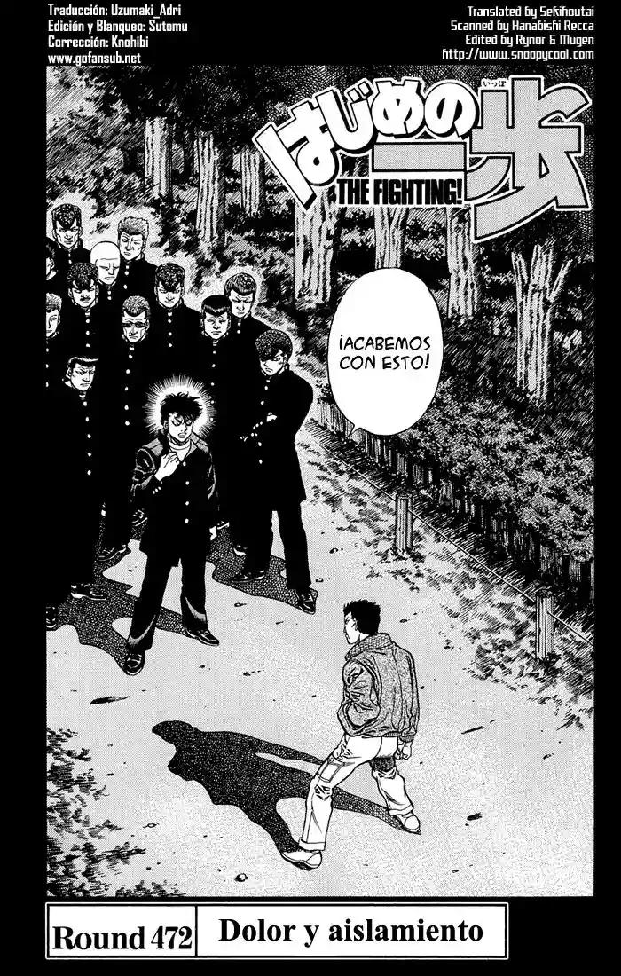 Hajime no Ippo Capítulo 472 - Page 1