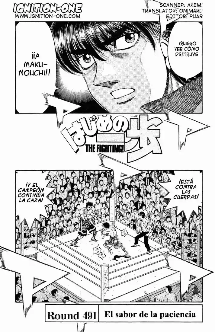 Hajime no Ippo Capítulo 491 - Page 1