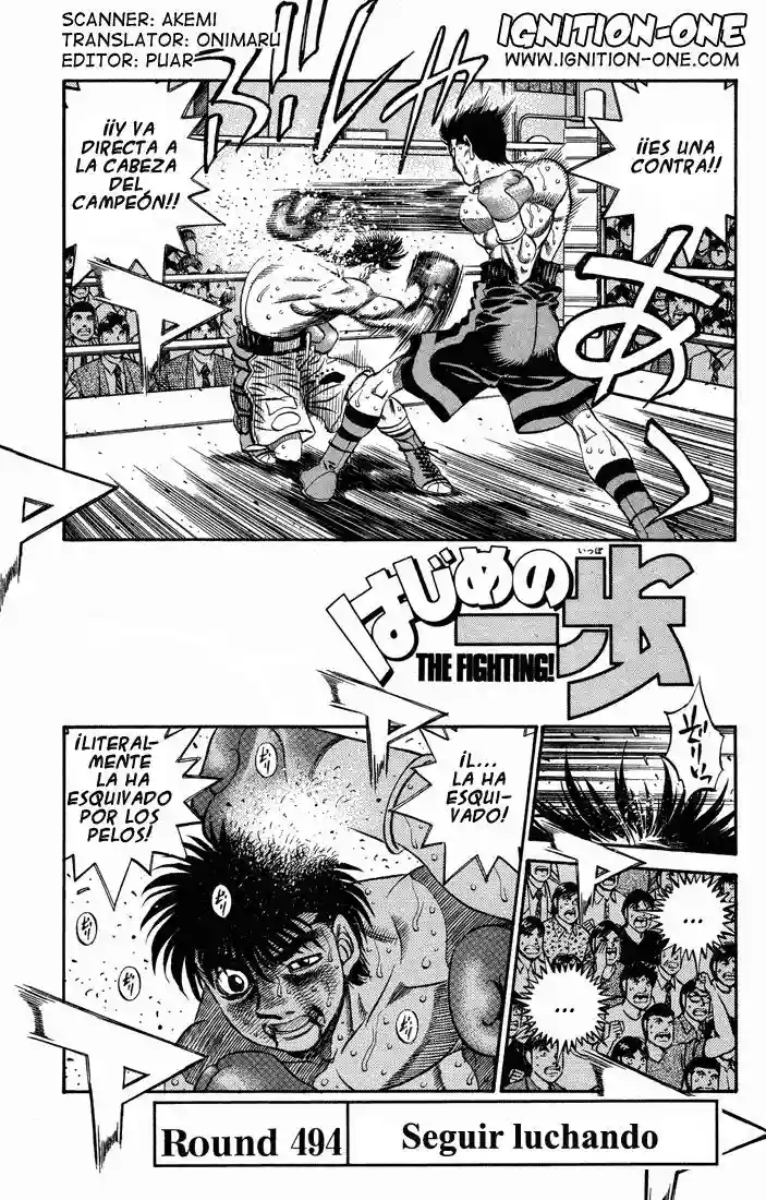 Hajime no Ippo Capítulo 494 - Page 1