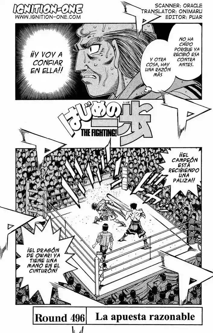 Hajime no Ippo Capítulo 496 - Page 1