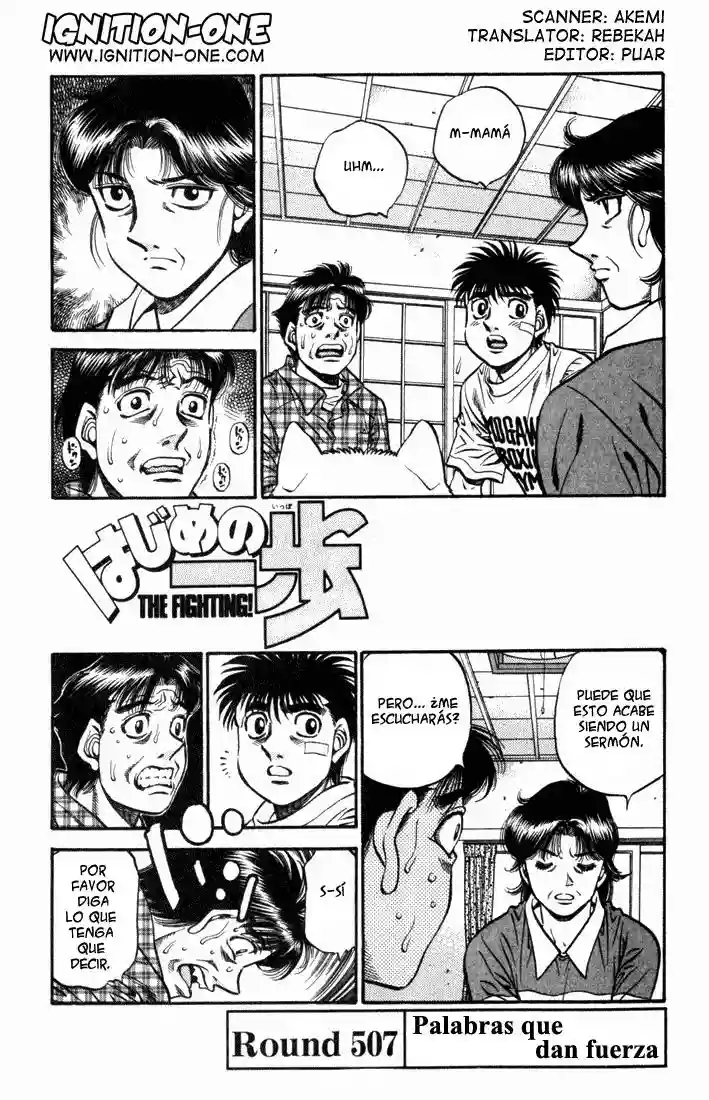 Hajime no Ippo Capítulo 507 - Page 1