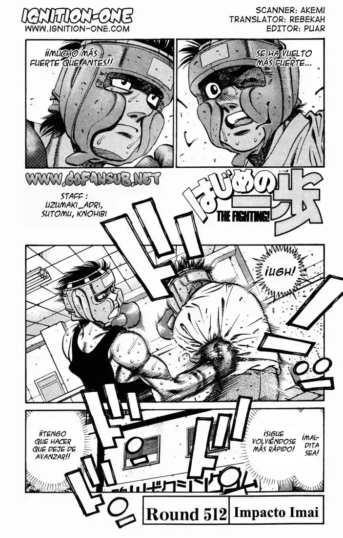 Hajime no Ippo Capítulo 512 - Page 1