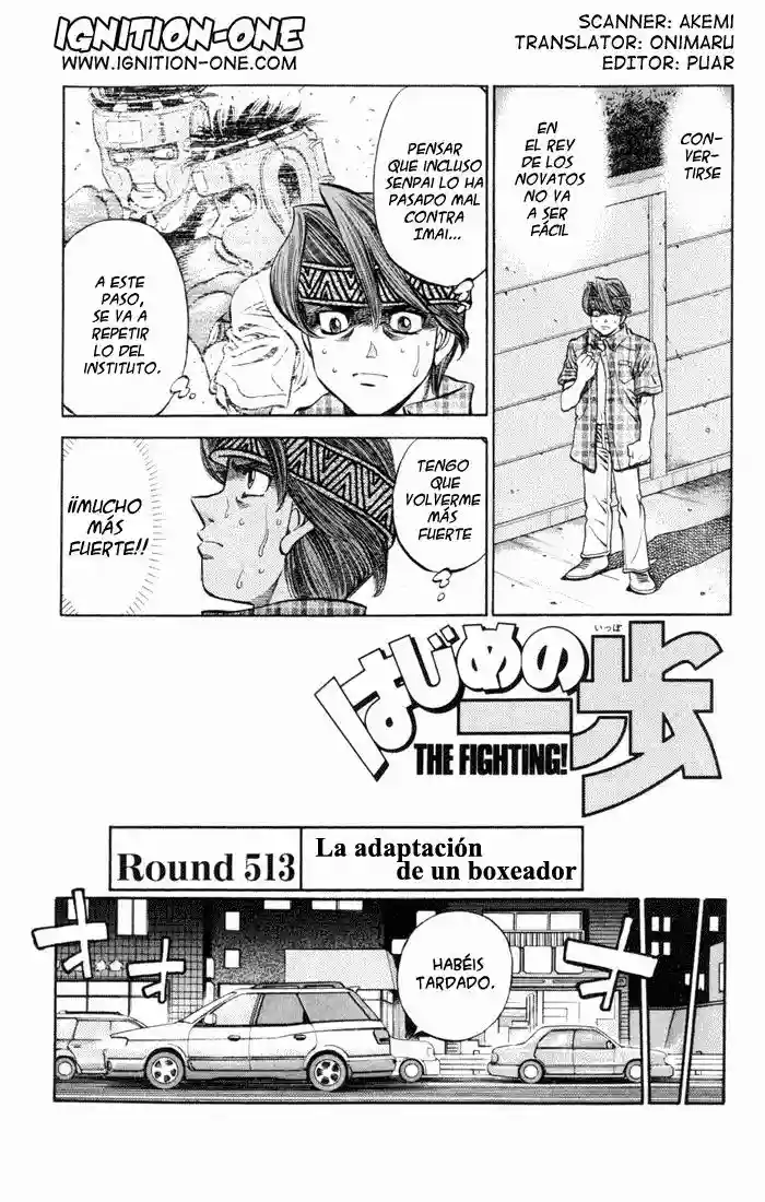 Hajime no Ippo Capítulo 513 - Page 1
