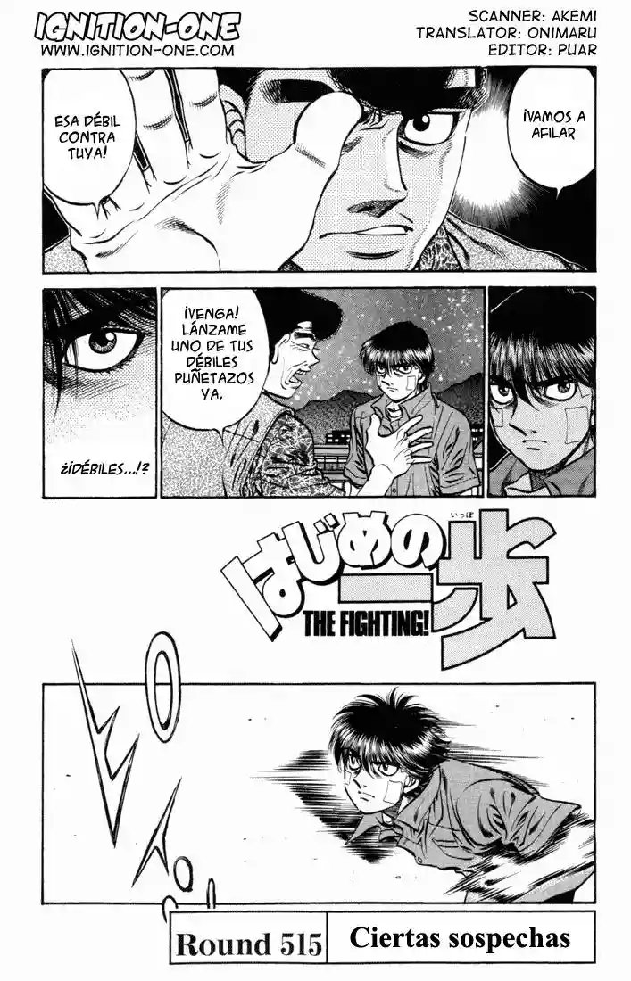 Hajime no Ippo Capítulo 515 - Page 1