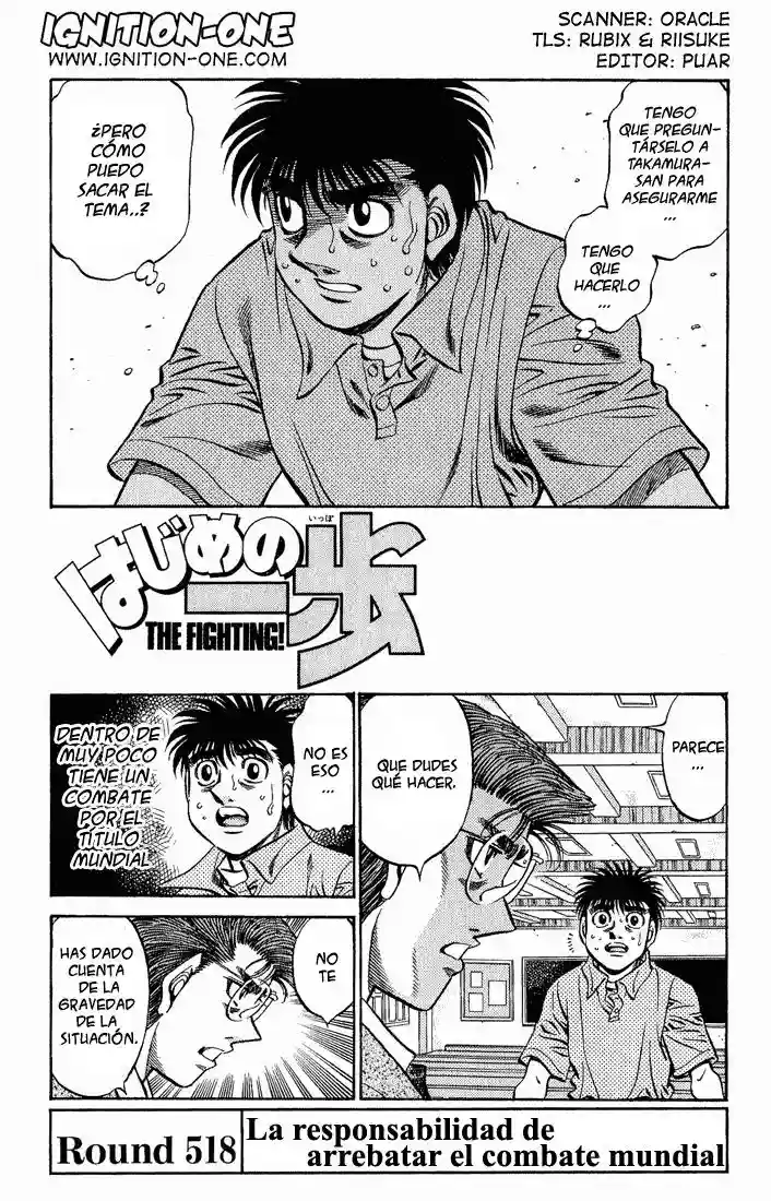 Hajime no Ippo Capítulo 518 - Page 1