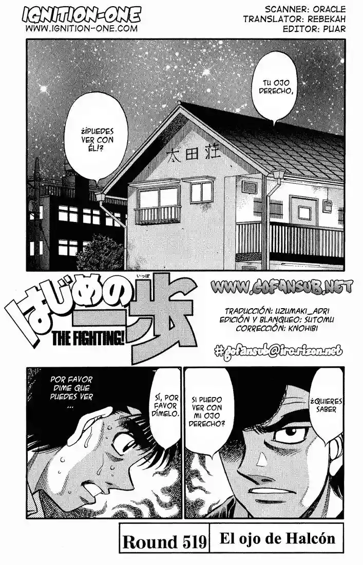 Hajime no Ippo Capítulo 519 - Page 1