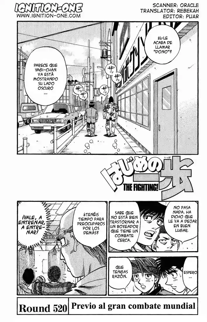Hajime no Ippo Capítulo 520 - Page 1