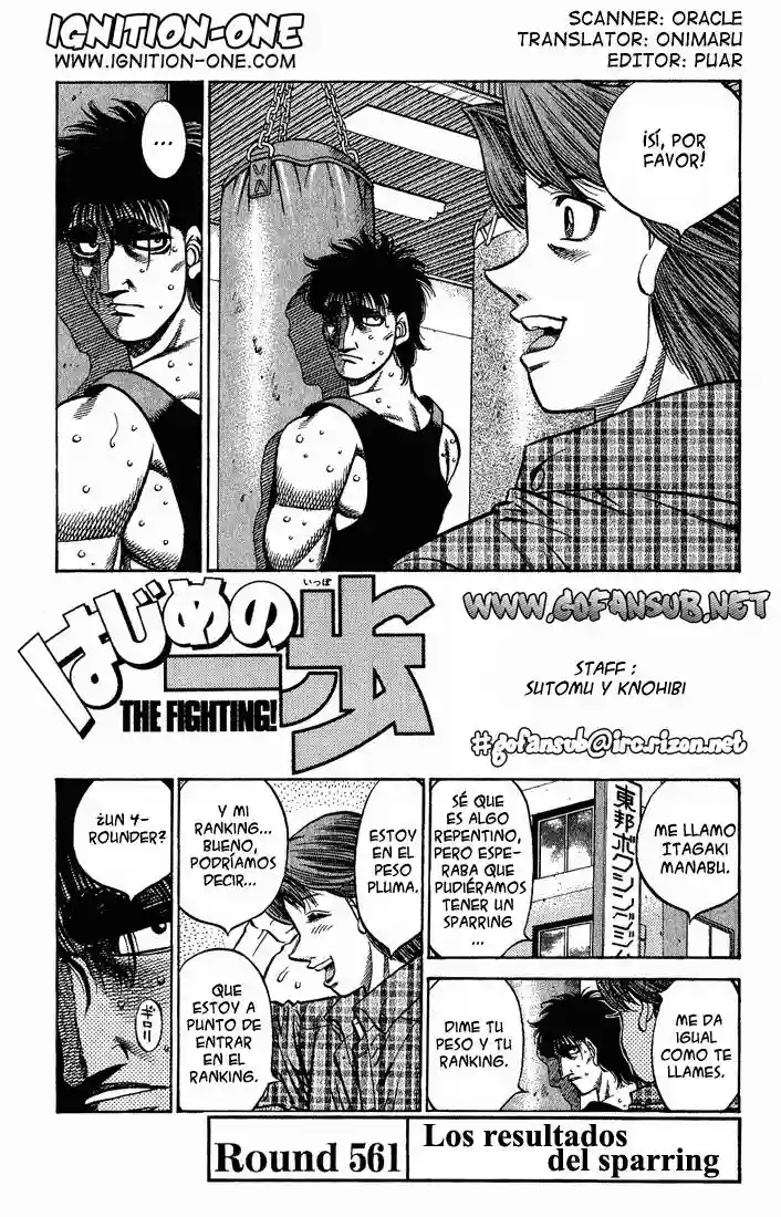 Hajime no Ippo Capítulo 561 - Page 1