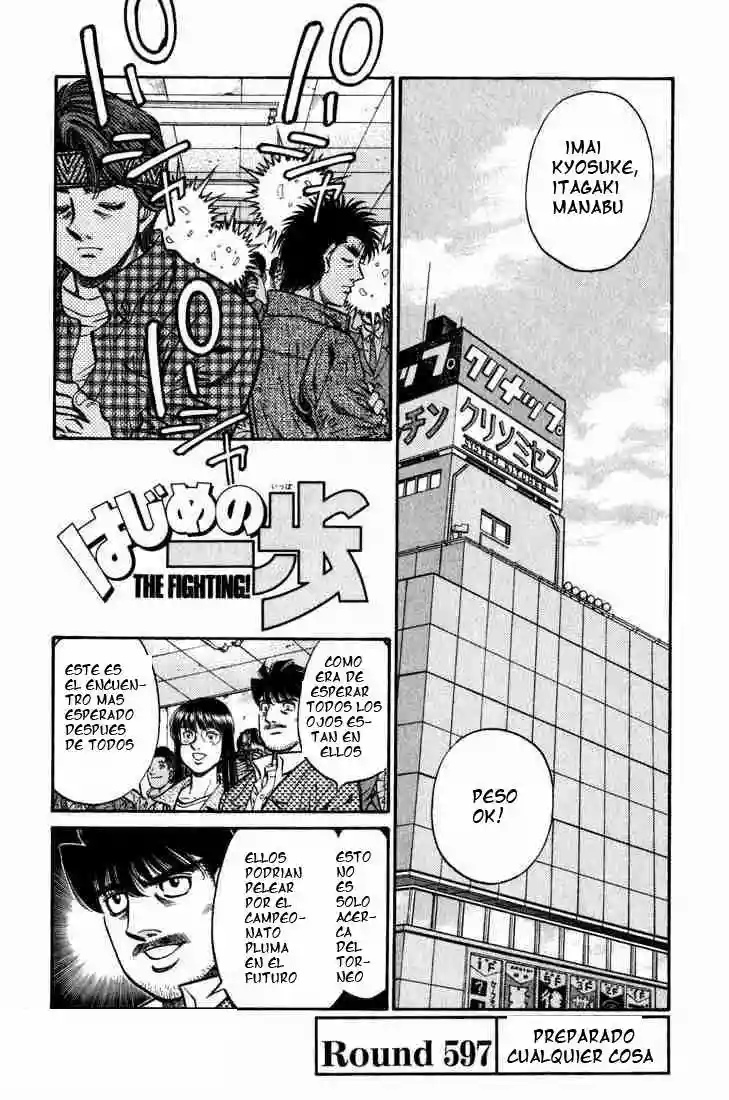 Hajime no Ippo Capítulo 597 - Page 1